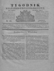 Tygodnik Rolniczo-Technologiczny. T.3. 1837. Nr 31