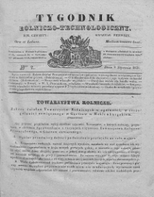 Tygodnik Rolniczo-Technologiczny. T.4. 1838. Nr 2