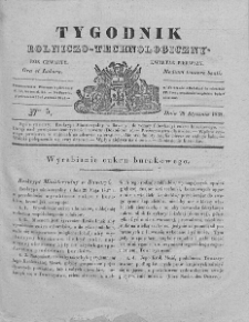 Tygodnik Rolniczo-Technologiczny. T.4. 1838. Nr 5