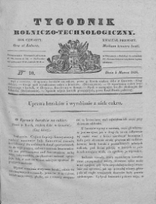 Tygodnik Rolniczo-Technologiczny. T.4. 1838. Nr 10