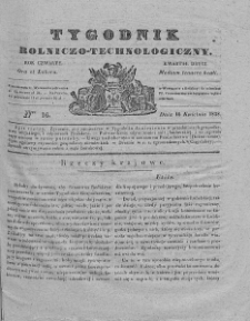 Tygodnik Rolniczo-Technologiczny. T.4. 1838. Nr 16