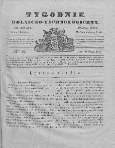 Tygodnik Rolniczo-Technologiczny. T.4. 1838. Nr 21