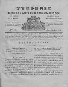 Tygodnik Rolniczo-Technologiczny. T.4. 1838. Nr 22