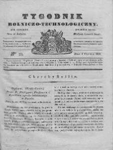 Tygodnik Rolniczo-Technologiczny. T.4. 1838. Nr 23