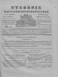 Tygodnik Rolniczo-Technologiczny. T.4. 1838. Nr 25