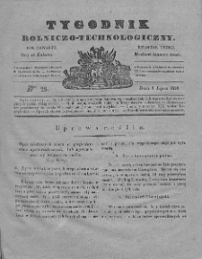 Tygodnik Rolniczo-Technologiczny. T.4. 1838. Nr 28