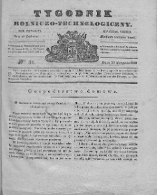 Tygodnik Rolniczo-Technologiczny. T.4. 1838. Nr 34