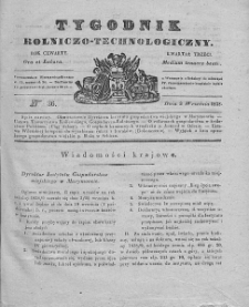 Tygodnik Rolniczo-Technologiczny. T.4. 1838. Nr 36