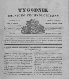 Tygodnik Rolniczo-Technologiczny. T.4. 1838. Nr 44