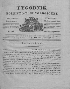 Tygodnik Rolniczo-Technologiczny. T.4. 1838. Nr 46