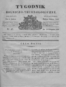 Tygodnik Rolniczo-Technologiczny. T.4. 1838. Nr 47