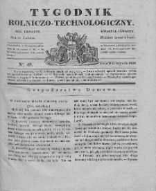 Tygodnik Rolniczo-Technologiczny. T.4. 1838. Nr 49