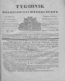 Tygodnik Rolniczo-Technologiczny. T.4. 1838. Nr 51