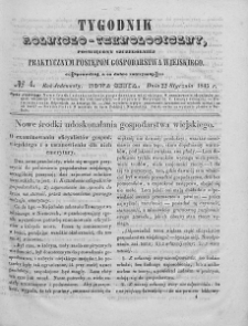 Tygodnik Rolniczo-Technologiczny. T.11. 1845. Nr 4