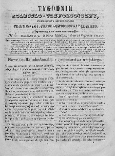 Tygodnik Rolniczo-Technologiczny. T.11. 1845. Nr 5