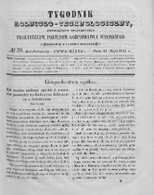 Tygodnik Rolniczo-Technologiczny. T.11. 1845. Nr 20