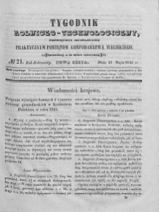 Tygodnik Rolniczo-Technologiczny. T.11. 1845. Nr 21