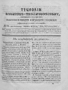 Tygodnik Rolniczo-Technologiczny. T.11. 1845. Nr 24