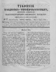 Tygodnik Rolniczo-Technologiczny. T.11. 1845. Nr 27