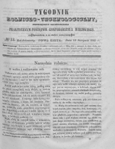 Tygodnik Rolniczo-Technologiczny. T.11. 1845. Nr 33