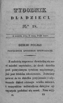 Tygodnik dla dzieci. T. 2. 1829, nr 18