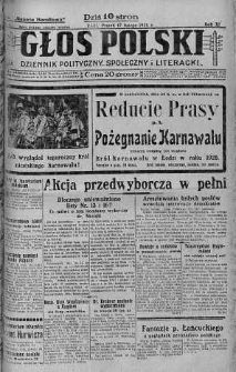 Głos Polski : dziennik polityczny, społeczny i literacki 17 luty 1928 nr 48