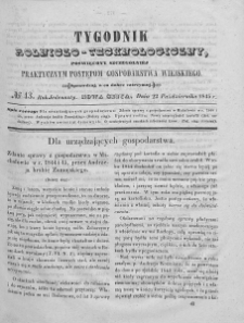 Tygodnik Rolniczo-Technologiczny. T.11. 1845. Nr 43
