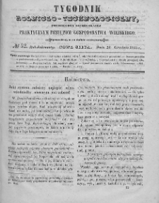 Tygodnik Rolniczo-Technologiczny. T.11. 1845. Nr 52