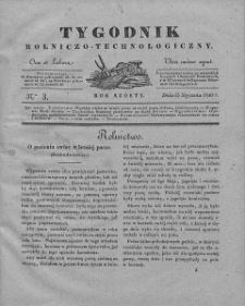 Tygodnik Rolniczo-Technologiczny. T.6. 1840. Nr 3