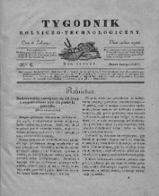 Tygodnik Rolniczo-Technologiczny. T.6. 1840. Nr 6
