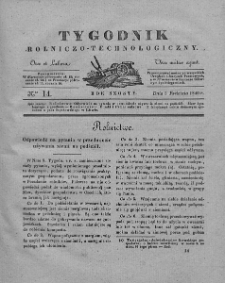 Tygodnik Rolniczo-Technologiczny. T.6. 1840. Nr 14