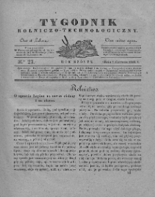 Tygodnik Rolniczo-Technologiczny. T.6. 1840. Nr 23