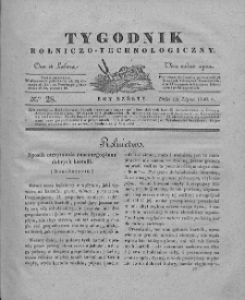 Tygodnik Rolniczo-Technologiczny. T.6. 1840. Nr 28