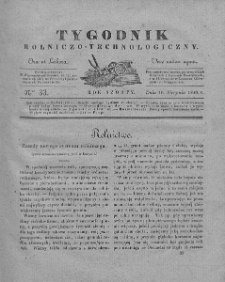 Tygodnik Rolniczo-Technologiczny. T.6. 1840. Nr 33