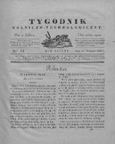 Tygodnik Rolniczo-Technologiczny. T.6. 1840. Nr 34