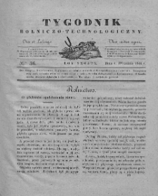 Tygodnik Rolniczo-Technologiczny. T.6. 1840. Nr 36