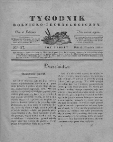 Tygodnik Rolniczo-Technologiczny. T.6. 1840. Nr 37