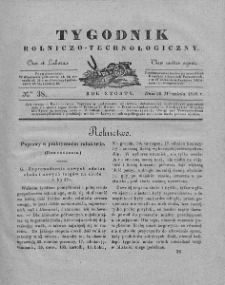 Tygodnik Rolniczo-Technologiczny. T.6. 1840. Nr 38