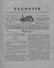 Tygodnik Rolniczo-Technologiczny. T.6. 1840. Nr 47
