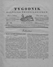 Tygodnik Rolniczo-Technologiczny. T.6. 1840. Nr 50