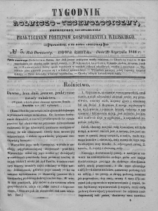 Tygodnik Rolniczo-Technologiczny. T.12. 1846. Nr 5
