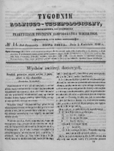Tygodnik Rolniczo-Technologiczny. T.12. 1846. Nr 14
