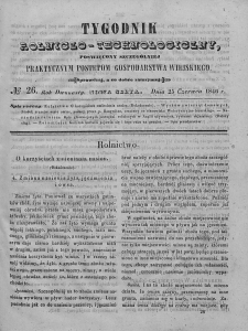 Tygodnik Rolniczo-Technologiczny. T.12. 1846. Nr 26