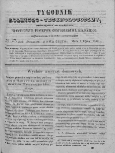 Tygodnik Rolniczo-Technologiczny. T.12. 1846. Nr 27