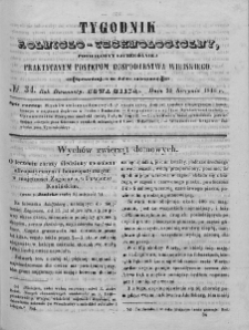 Tygodnik Rolniczo-Technologiczny. T.12. 1846. Nr 34