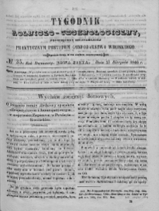 Tygodnik Rolniczo-Technologiczny. T.12. 1846. Nr 35