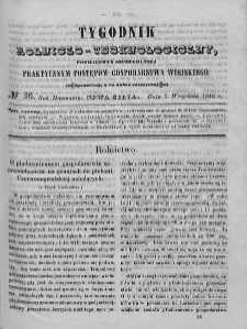 Tygodnik Rolniczo-Technologiczny. T.12. 1846. Nr 36