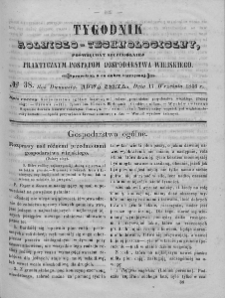 Tygodnik Rolniczo-Technologiczny. T.12. 1846. Nr 38