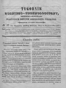 Tygodnik Rolniczo-Technologiczny. T.12. 1846. Nr 42