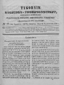 Tygodnik Rolniczo-Technologiczny. T.12. 1846. Nr 43